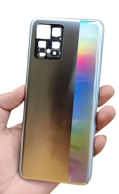 Mozomart Battery Door Back Panel Housing for Realme 8 4G. : Silver Mozomart Mozomart Battery Door Back Panel Housing for Realme 8 4G. : Silver Mozomart